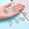 Alloy Pendant Cabochon Settings LS-X-PALLOY-E436-87AS-4