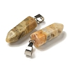 Natural Crazy Agate Pendants G-Z067-07P-19-3