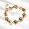 12 Constellations 304 Stainless Steel Link Chain Bracelets BJEW-I239-01G-12-3