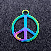Ion Plating(IP) 304 Stainless Steel Charms STAS-Q201-JN183-1