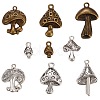 54Pcs 9 Styles Tibetan Style Alloy Pendants FIND-SZ0003-69-1