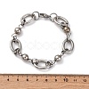 Tarnish Resistant 304 Stainless Steel Round Link Chain Bracelets BJEW-I293-01P-4