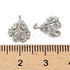 Brass Micro Pave Cubic Zirconia Peg Bails KK-V015-31P-3