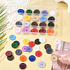 80Pcs 20 Colors 4-Hole Resin Buttons BUTT-TA0001-29A-6