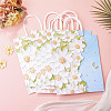 6Pcs 3D Flower Printed Paper Gift Bags ABAG-TADJ0001-05-4