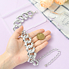 1Pc Aluminum Chunky Cuban Link Chain Choker Necklaces for Women NJEW-SP0001-11P-4