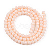 Opaque Solid Color Glass Beads Strands GLAA-T032-P4mm-09-3