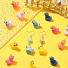 21Pcs 7 Colors Resin Pendant FIND-YW0005-40-5