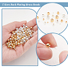 300Pcs 2 Colors 5 Sizes Rack Plating Brass Beads KK-PH0006-43-4