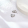 304 Stainless Steel Hoop Earring for Women UL6246-02-2