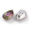 Embossed Glass Rhinestone Pendants GLAA-J101-05A-001VO-3