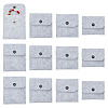 AHADERMAKER 12Pcs 4 Styles Portable Felt Card Cover Bag ABAG-GA0001-21B-2