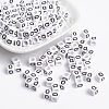 Acrylic Horizontal Hole Letter Beads PL37C9308-Q-1