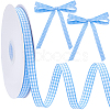 50 Yards Tartan Pattern Polyester Ribbon OCOR-CY0003-72C-1