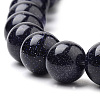 Synthetic Blue Goldstone Beads Strands X-G-S259-41-8mm-3