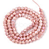 Anti-Tarnish Electroplate Bicone Glass Beads Strands X-EGLA-T021-4mm-16-05-2