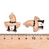 Halloween Theme Rack Plating Luminous Alloy Enamel Pendants ENAM-N056-235G-5