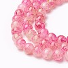 Spray Painted Glass Beads Strands X-GLAA-A038-C-60-3