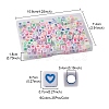 210Pcs 6 Colors Opaque White Acrylic European Beads MACR-YW0002-75A-4