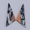 Resin & Walnut Wood Pendants X-RESI-R428-04-2