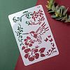 Plastic Reusable Drawing Painting Stencils Templates DIY-F018-B10-5