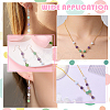 16Pcs 4 Colors Natural Amethyst Pendant and  Connector Charms Sets PALLOY-SW00081-7
