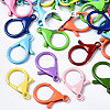 Spray Painted Eco-Friendly Alloy Lobster Claw Clasps X-PALLOY-T080-06A-NR-1