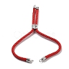 Twisted Nylon Cord Silder Bracelets DIY-B066-03P-29-2
