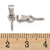 Tarnish Resistant 304 Stainless Steel Screw Eye Pin Peg Bails STAS-R233-01B-P-3
