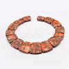 Towanite and Imperial Jasper Graduated Beads Strands G-P296-B04-3