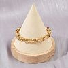 304 Stainless Steel Figaro Chain Bracelets for Women LS-BJEW-Z143-06G-2