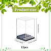 Transparent Plastic Minifigures Display Case ODIS-WH0043-25-2