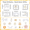 Mixed Styles Acrylic Beads OACR-SC0001-42-2