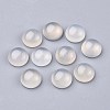 Natural White Agate Cabochons G-P393-R62-12MM-1