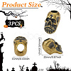 3Pcs Brass Beads KK-FG0001-18-2