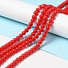 Painted Glass Bead Strands DGLA-S071-6mm-49-2