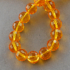 Transparent Glass Bead Strands GLAA-R095-6mm-18-2