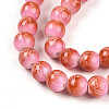 Baking Paint Glass Beads Strands X-DGLA-N008-8mm-01-3