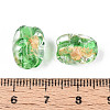 Handmade Gold & Silver Foil Glass Beads FOIL-N030-02F-4