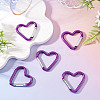5Pcs Zinc Alloy Spring Gate Rings FIND-TA0009-73B-5