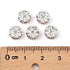 Brass Rhinestone Spacer Beads RB-A014-L8mm-27S-4