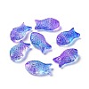 Transparent Spray Painted Glass Beads X1-GLAA-I050-10A-1