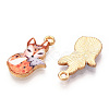 Painted Alloy Pendants PALLOY-P288-05G-04-2