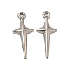 Non-Tarnish 304 Stainless Steel Pendants STAS-O004-06C-P-1