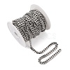 Tarnish Resistant Men's Jewelry Making 201 Stainless Steel Curb Chains CHS-A003B-1.8mm-2