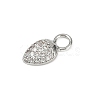 Brass Micro Pave Cubic Zirconia Pendants KK-M322-48P-01-2