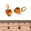 Brass Pave Cubic Zirconia Pendants KK-Z137-21G-4