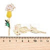 Alloy Enamel Stud Earrings for Women AL-CBA6127-03G-3