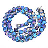 Electroplate Glass Beads Strands EGLA-N008-005-2