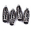 Tibetan Style 9-EyedZi Pendants G-T131-92A-1